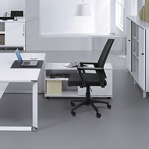 image for Devoko Office Chair Mid-Back Height Adjustable Mesh Desk Chair Armrest