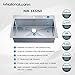 Stufurhome NW-3322SO Over Mount Stainless Steel 2-Hole Single Bowl Kitchen Sink, 33