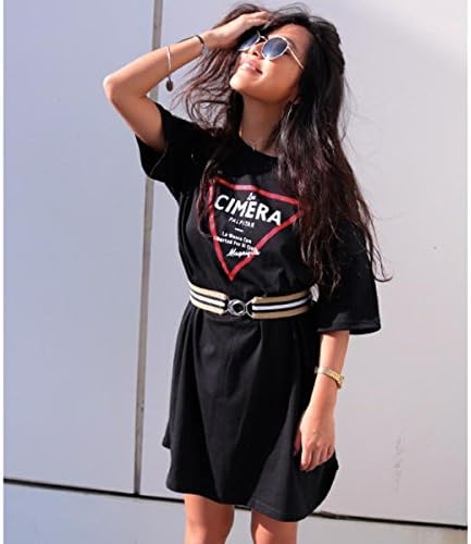 Amazon Co Jp アナップ Anap ベルト付tシャツワンピース ブラック F 服 ファッション小物