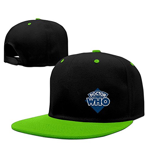 Unisex Wonderful Series Doctor Who Logo Flat Brim Snapback Hat Adjustable
