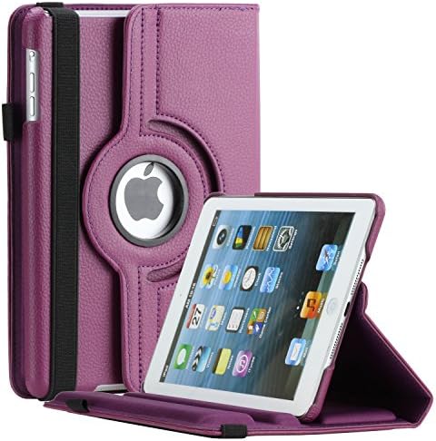 Thilon PU Leather 360 Degree Rotating Auto Sleep / Wake up Stand Case for Apple for iPad Air 1, Purple