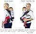 NimNik Baby Sling Carrier Ergonomics Lightweight Hipseat with Lumbar Support, 4 in One Back 2 Front Facing Comfort Positions