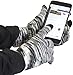 TrailHeads Women's Space Dye Touch Screen Knit Gloves - black & white