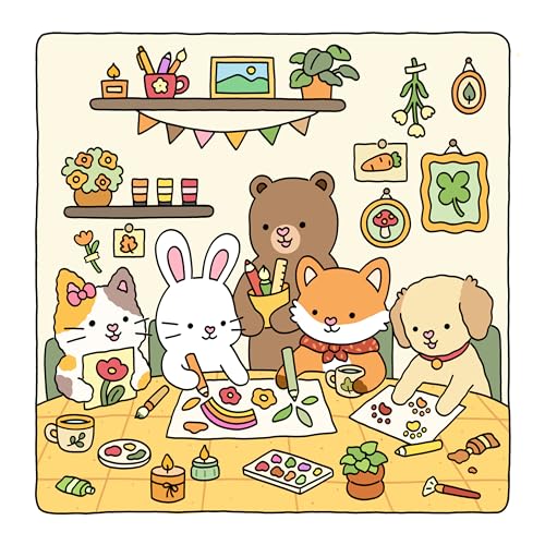 Fuzzy Hygge: Cute and Cozy Coloring Book for Adults & Teens Featuring Adorable Animals Characters for Stress Relief (Fuzzy Friends Coloring) Fuzzy Hygge: Cute and Cozy Coloring Book for Adults & Teens Featuring Adorable Animals Characters for Stress Relief (Fuzzy Friends Coloring) Paperback Spiral-bound