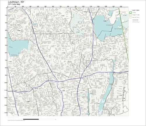 Map Of Levittown Ny Zip Code Wall Map Of Levittown, Ny Zip Code Map Not Laminated: Amazon.com:  Office Products