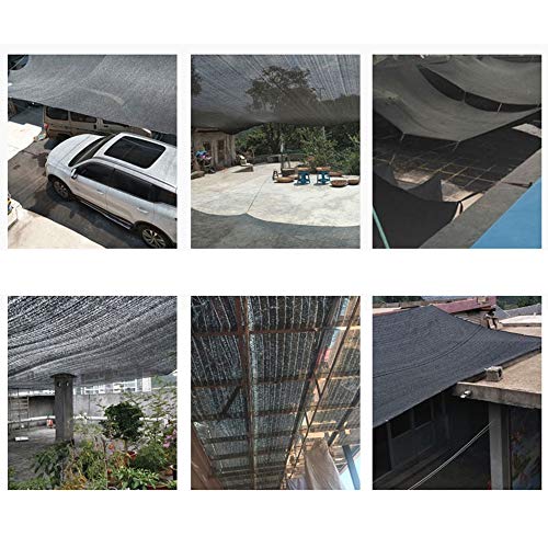 HUAHUA Sonnensegel Hochwertiges Anti-UV-Sonnenschutznetz, Schwarzes Sonnensegel, Leichtes Und Atmungsaktives… – Bild 7