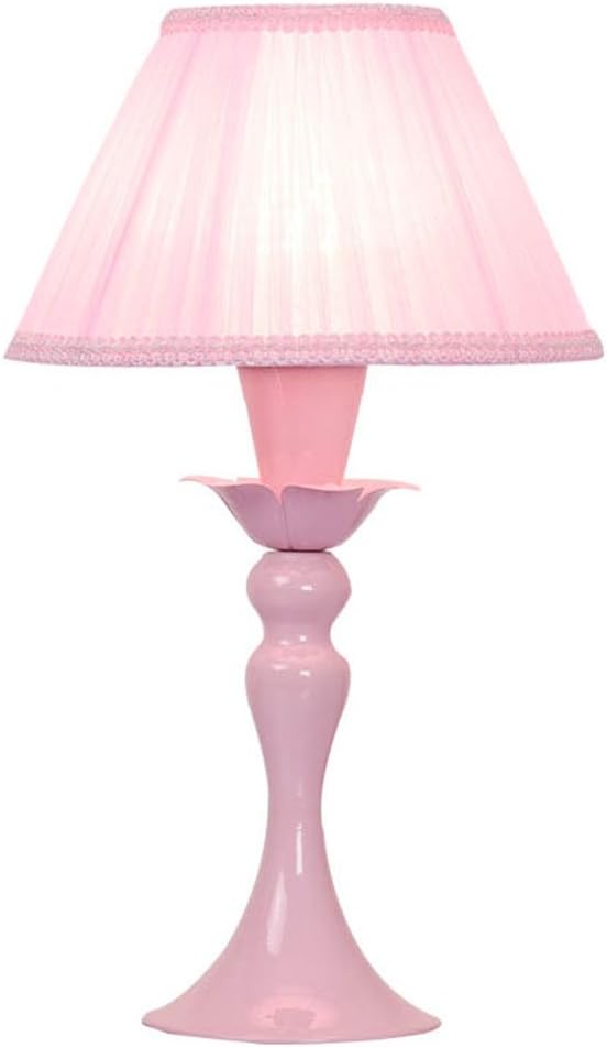 Bedside Desk Lamp American Bedside Counter Table Lamp, pink Wrought