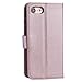 Abacus24-7 iPhone 8 / 7 Case, Wallet with Flip Cover [RFID Blocking] and Stand, Rosegold