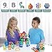 YBQZ Magnetic Tiles Building Blocks Toys for Kids Toddlers 122 Pcs Children Preschool Educational Construction Kit Magnet Stacking Toys for Boys Girls Age 3 4 5 6 7 8 Year Old