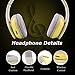 New Black/Red/White/Blue/Yellow/Pink More Color Bluetooth Wireless Headphones HiFi Stereo- Built in Mic-Phone with Retail Package (BT513-YELLOW)