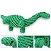 Dog Toys oneisall Pet Cotton Chew Rope Toy Dental Teaser Teeth Cleanning for Small Dog Puppy Biting Green Dinosaur