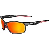 VOZAPOW Polarized Running Sunglasses for Men Women UV Protection Sports Shade Glasses for Fishing Cycling Baseball