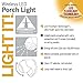 LIGHT IT! by Fulcrum, 6-LED Wireless Motion Sensor Security Porch Light, White, Single