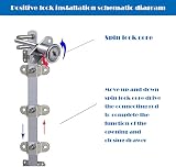 ZHIQIN Drawer Lock with Key 16 mm 61 mm for Furniture Cabinet Filing Silver view 4