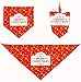9 Pieces Holiday Dog Bandanas - 27 Inch Dog Bandanas Pack for Birthdays and Holidays - Scarves for Small to Large Dogs