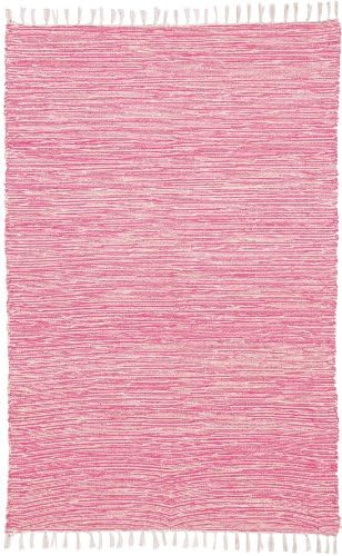 Complex Chenille Flat Weave Rug, 9-Feet by 12-Feet, Pink