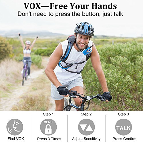Wishouse Voice Activation Walkie Talkies for Boys, Best Toys Walky Talky 3 Miles Long Range 22 Channels Handheld FRS GMRS Two Way Radios Hunting Hiking Camping (VT-8 Blue,2 Pack)