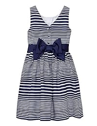 Gymboree Little Girls 'sin mangas a rayas lazo vestido