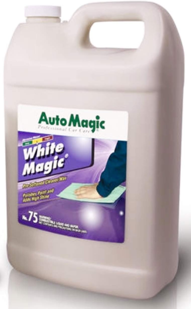 Auto MagicWhite Magic Cleaner/Wax for Acrylic, Single-Stage, Lacquer, Enamel & More - 128 Fl Oz