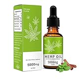 Hemp Oil for Pain Rlief,TOPNaturePlus Anxiety & Stress Relief - 5000MG of Hemp Extract