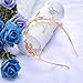 4 Pieces Gold Leaf Headband Greek Headband Roman Tiara Crowns Star Bridal Hair Accessories with Faux Pearl for Wedding Party