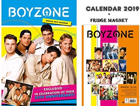 Boyzone Official Calendar 2019 + Boyzone Fridge Magnet