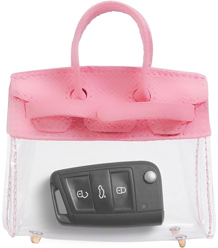 Car Key Case With Handle – Mini Handbag Design Pendant For Girls, Universal SUV Key Cover - View #5