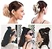 MERRYLIGHT Synthetic Scrunchie Hairpieces Elastic Messy Hair Bun (Grey White-M3/60)