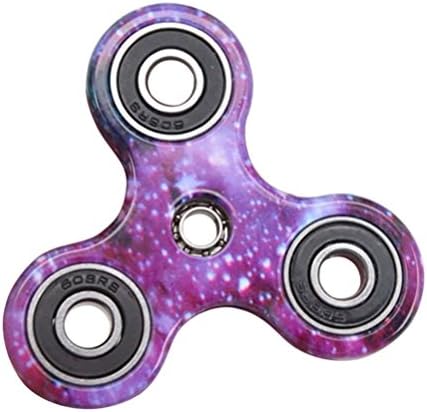 1Pc Hand Spinner Ultra Fast Bearings Finger Toy for Killing Time Starry Sky