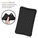 Fintie Silicone Case for Amazon Fire HD 8 (Previous Generation - 6th) 2016 release - [Honey Comb Series] Light Weight Anti Slip Shockproof Kids Friendly Cover (NOT Fit All-New Fire HD 8 2017), Black