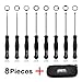 HUZTL 8 Pcs Carburetor Adjustment Tool with Case Included Pac Man/ Small Head Pac Man/ Single D/ Small Head Single D/ Double D/ Hexagon/ 7 Teeth Splined/ 21 Teeth Splined for 2 Cycle Carburetor Engine