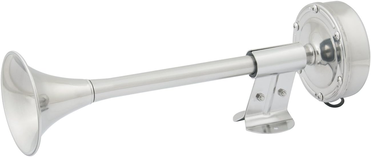 AFI 10010 Marine Compact Single Trumpet Deck Electric Horn (12-Volt) : Boat Horns : Sports & Outdoors