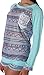 Chellysun Women's Spring Casual Print Long Sleeve T-shirt Top Blouse,Blue,Medium