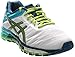 ASICS Women's GEL-Quantum 180 Running Shoe, White/Lime/Turquoise, 8 M US