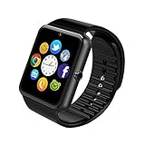 IRONLINK Smart watch GT08 Bluetooth Smart Watch Phone with Sim Card Solt anti-lost Call reminder Phone Mate (Black)