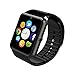 IRONLINK Smart watch GT08 Bluetooth Smart Watch Phone with Sim Card Solt anti-lost Call reminder Phone Mate (Black)