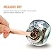 Measuring Spoons Copper - Separate Ring Bonus - Set of 6 for Dry and Liquid Ingredients - Stainless Steel Never Rust - Perfect for Baking, Cooking, Brewing, Godmorn