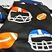 Fitwarm Football Dog Pajamas Pet Clothes PJS Jumpsuit Black Medium