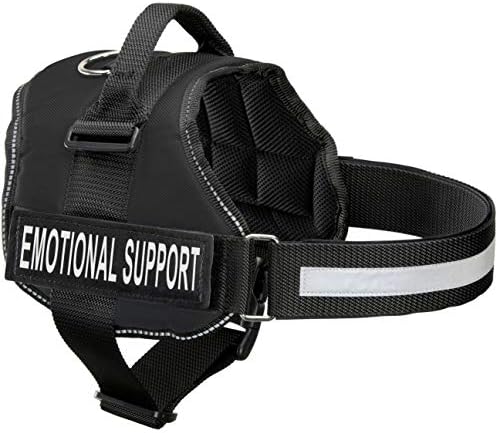 Emotional Support Dog Vest Harness With Reflective Straps, Interchangeable Patches, & Top Mount Handle – ESA Dog Vest in 8 Adjustable Sizes – Heavy Duty Emotional Support Dog Harness for Working Dogs
