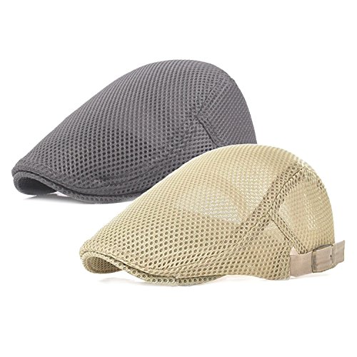 Origin men breathable mesh summer hat newsboy beret ivy…