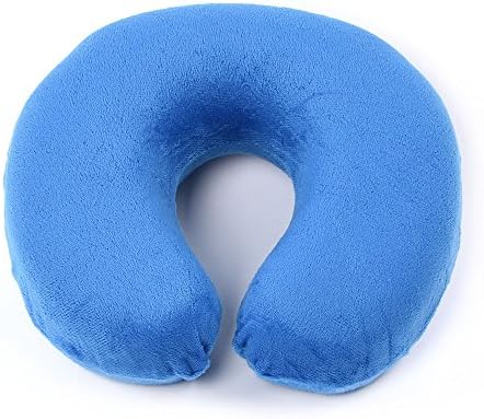 Travel Pillows Travel Neck Pillow Memory Foam Soft Large U Shaped Car Head Rest Support Pillow neck pillow pillows for travel inflatable memory foam car cover Blue
