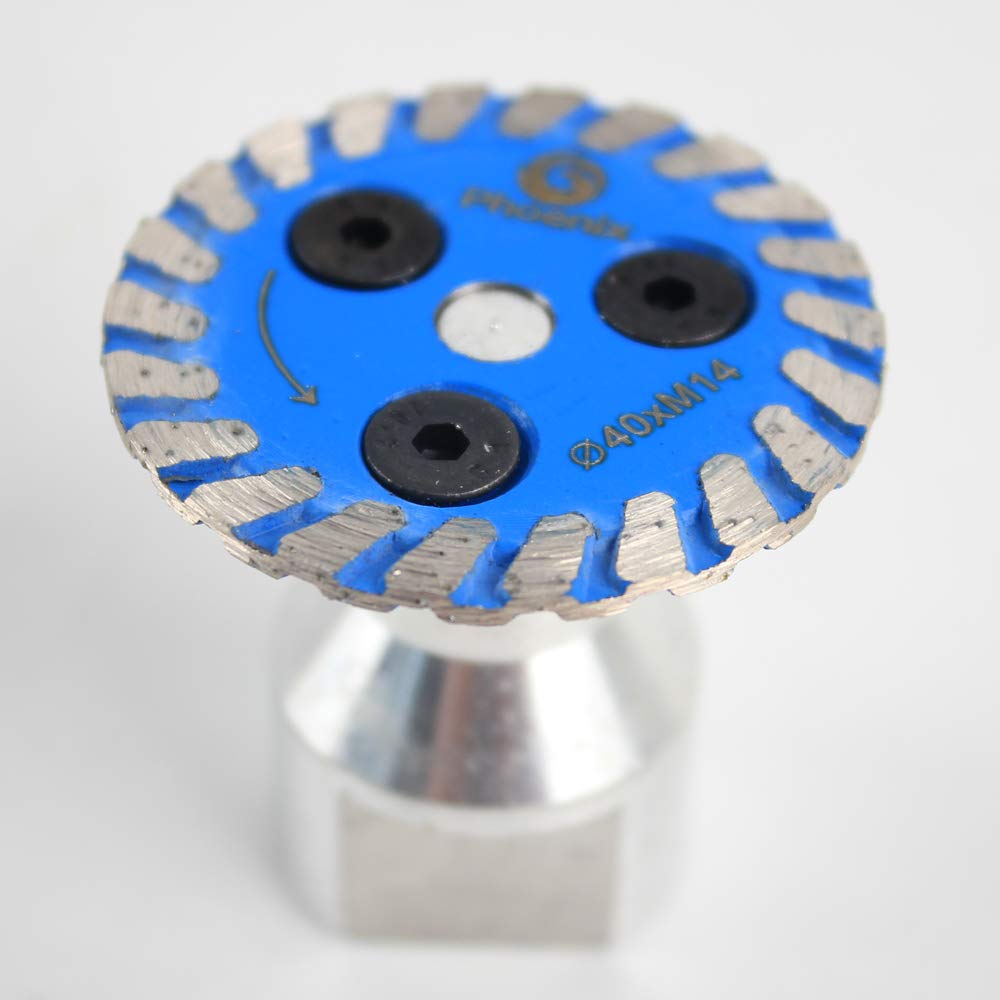 Klenbo 40mm Mini Diamond Saw BIade with Removable M14 FIange for Tile Granite Marble Stone Mini Diamond Cutting Disc Blade