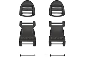 DELUXSA 1" Buckle Quick Side Release Buckle,Adjustable No Sewing Clip,Plastic Replacement for Nylon Webbing Straps,Backpack Pack Belt