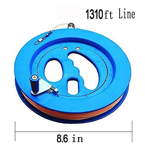 Glow Castle Professional Outdoor Kite String Flight Tool Winder Handle of The Scroll Wheel Lock-Blueï¼ˆ8.5inï¼‰
