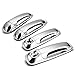 For Dodge Ram/Dakota/Durango/Jeep Liberty 4DR 4pcs Exterior Door Handle Cover with Passenger Keyhole (Chrome)