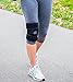 poomoon Knee Compression Sleeve Support, Open-Patella Stabilizer with Adjustable Strapping and Extra-Thick Breathable Neoprene Sleeve