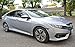 VXMOTOR for 2016-2021 Honda Civic - 4Dr Sedan - Smoke Tinted Side - Window Visors Tape-On