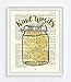 Kinds Words Are Like Honey, Sweet to the Soul, Proverbs 16:24, Christian Unframed Reproduction Art Print, Vintage Bible Verse Scripture Wall and Home Decor Poster, Inspirational Gift, 8x10 inches