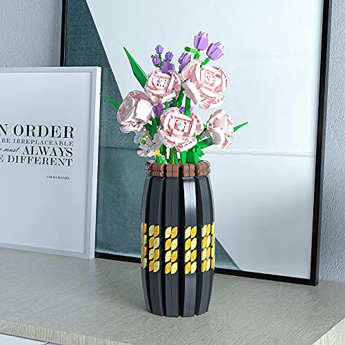 VONADO Building Vase for Lego Flower Bouquet 10280 Building Blocks
