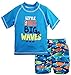 iXtreme Baby Boys' Little Surf Dude Two Piece Rash Guard Swim Trunk Set